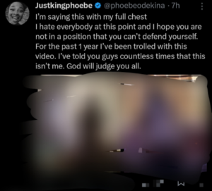 Phoebe Denies Leaked Sex Videov